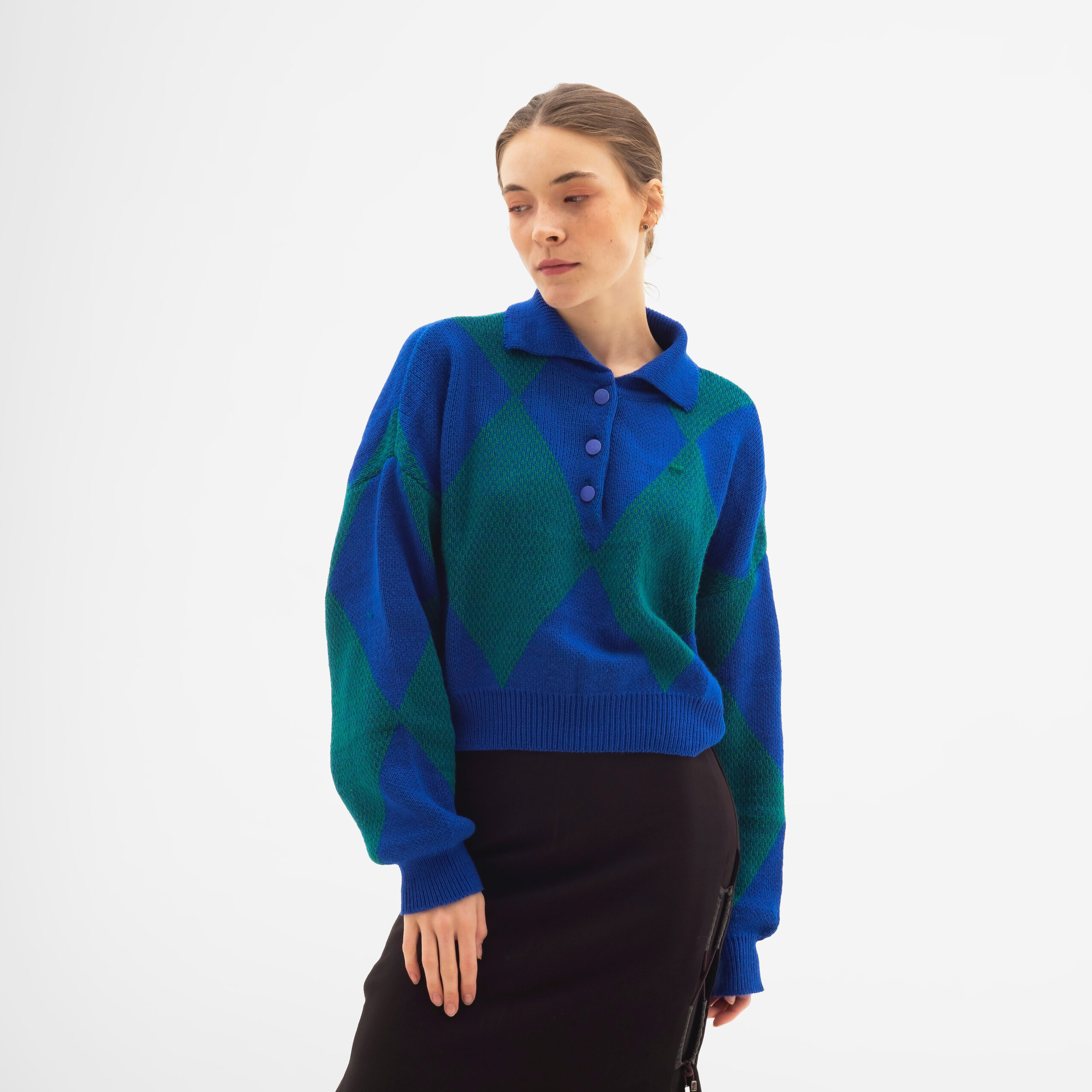 Cashmere Two-Colored Sweatshirt